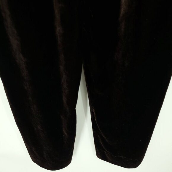 Giorgio Armani Velvet High Rise Straight Leg Ankle Pants 27/4 Brown, VGUC with m - Picture 12 of 13